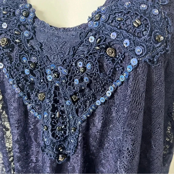 Free People Flowy Lace Baby Doll Tank Top - Picture 3 of 6